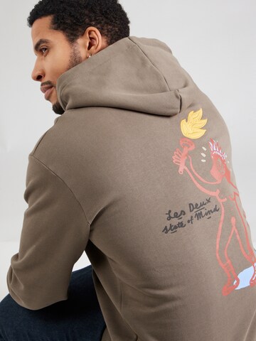 Les DeuxSweater majica 'Luca' - smeđa boja
