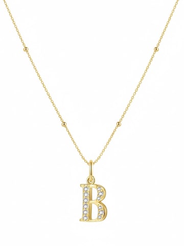 Collana 'Letter B' di Hey Happiness in oro: frontale