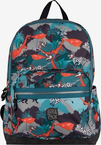 Pick & Pack Backpack 'Forest Dragon' in Mixed colors: front