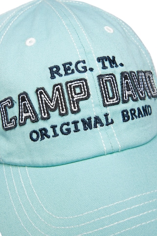 CAMP DAVID Base Cap mit Logo-Applikation in Grün