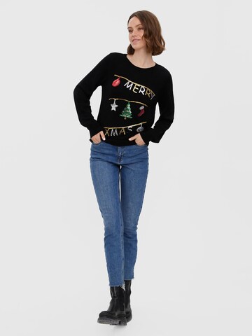 Pull-over 'Merry Xmas' VERO MODA en mélange de couleurs