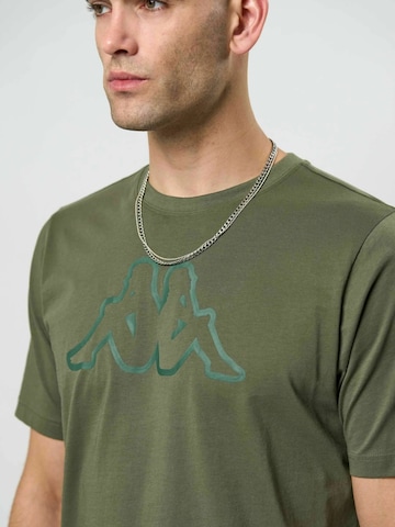 KAPPA Comfort Fit Skjorte ' Logo Cromen ' i grøn