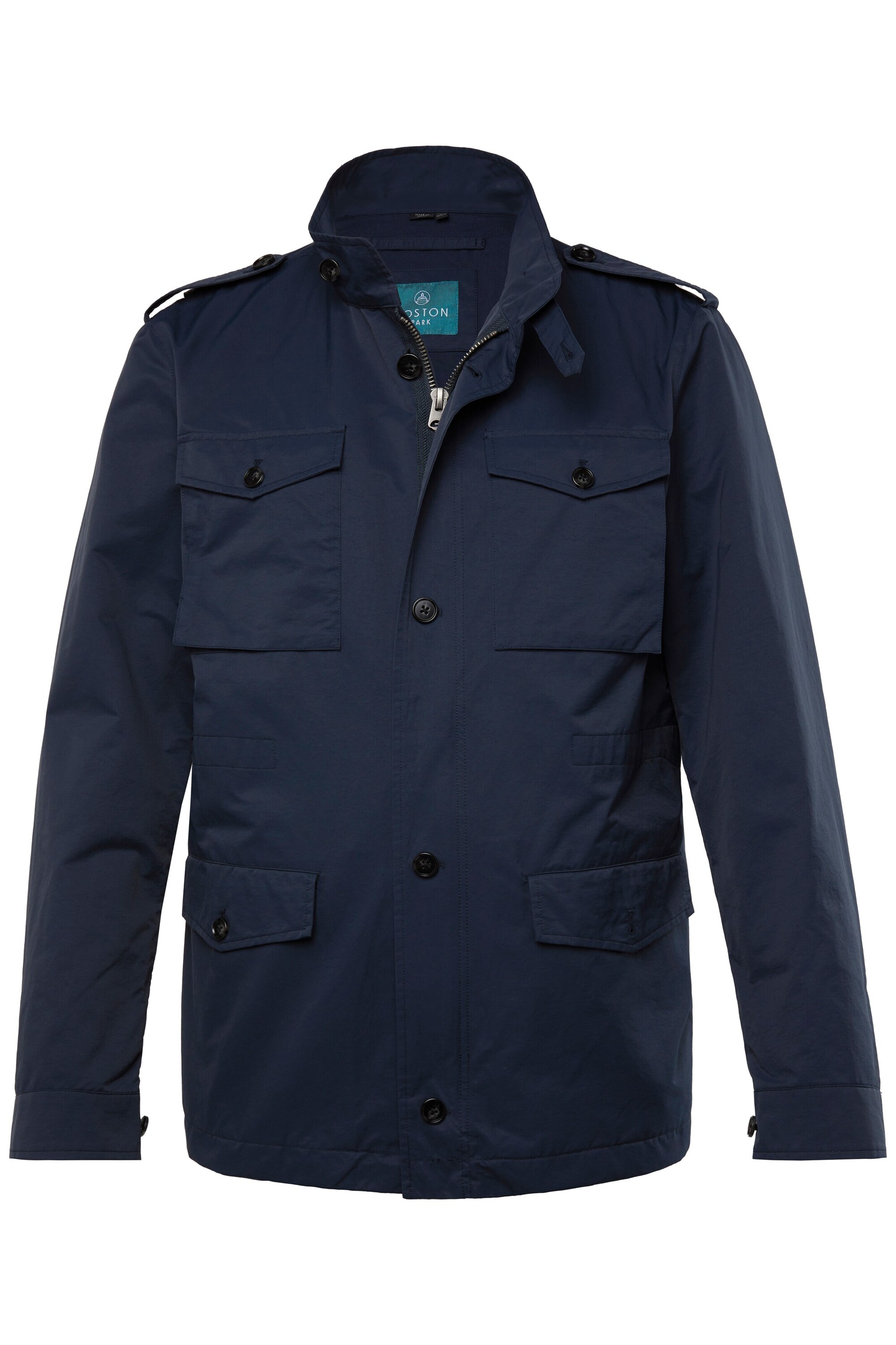 Boston Park Between-season jacket in Blue: front