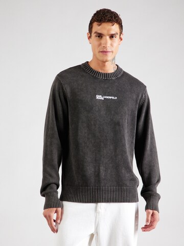 Pull-over KARL LAGERFELD JEANS en noir : devant