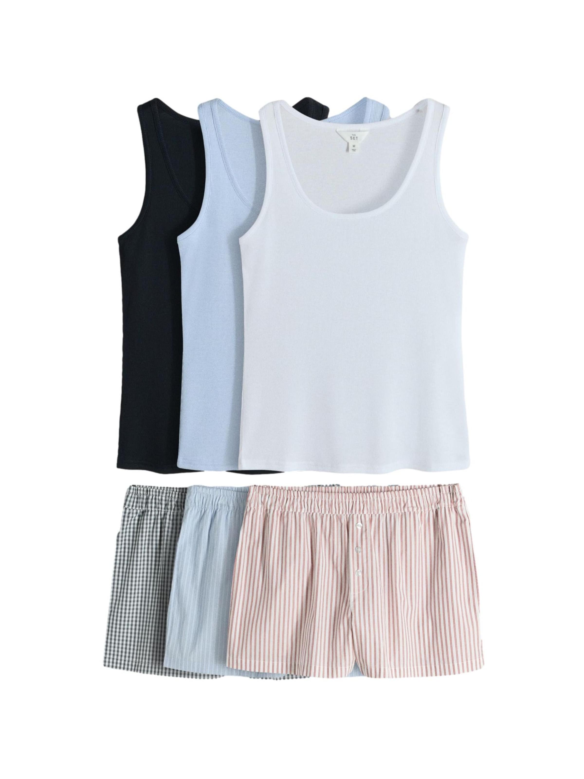 The Set Σορτσάκι σε μπλε: μπροστά