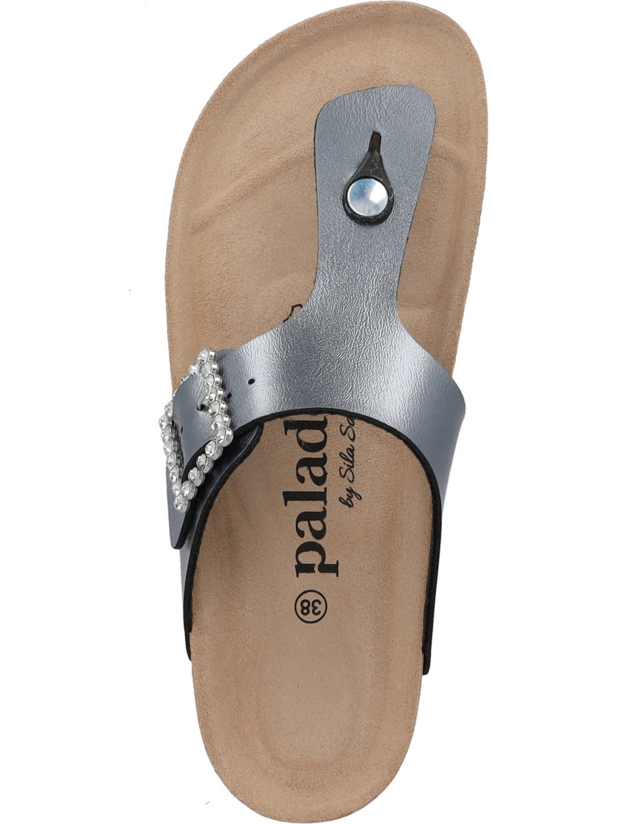 Palado by Sila Sahin T-bar sandals 'Kos' in Grey
