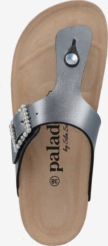 Palado by Sila Sahin T-Bar Sandals 'Kos' in Grey