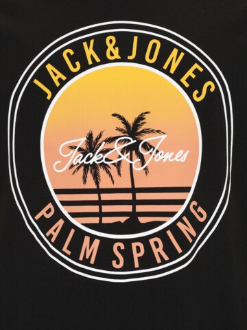 Jack & Jones Plus - Camiseta 'JJPALM' en negro