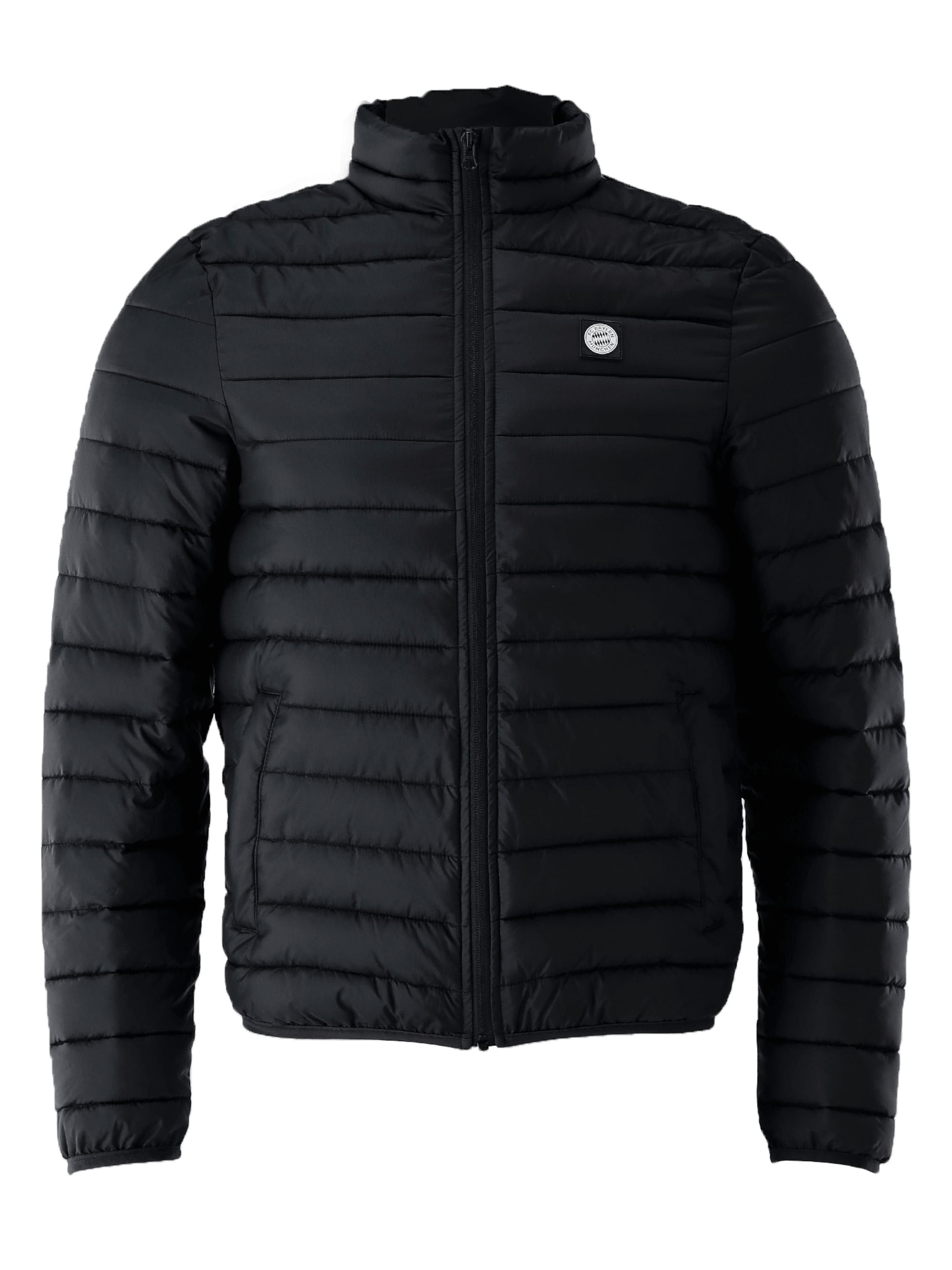 FC BAYERN MÜNCHEN Steppjacke in Schwarz: Vorderseite