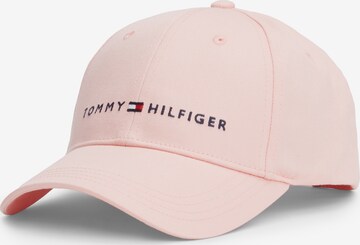 TOMMY HILFIGER Beanie 'Essential' in Pink: front