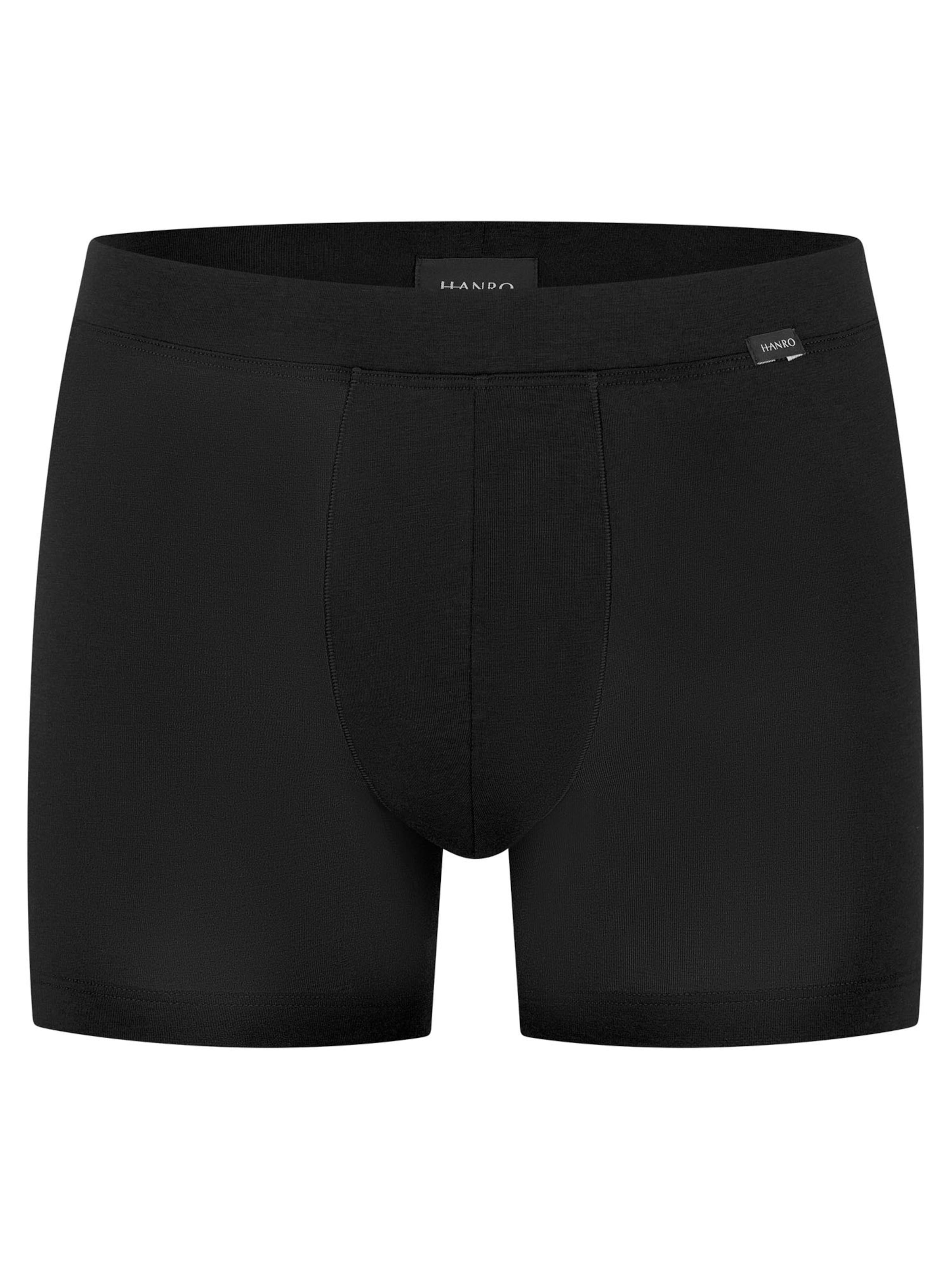 Hanro Long Johns 'Natural Function' in Black: front