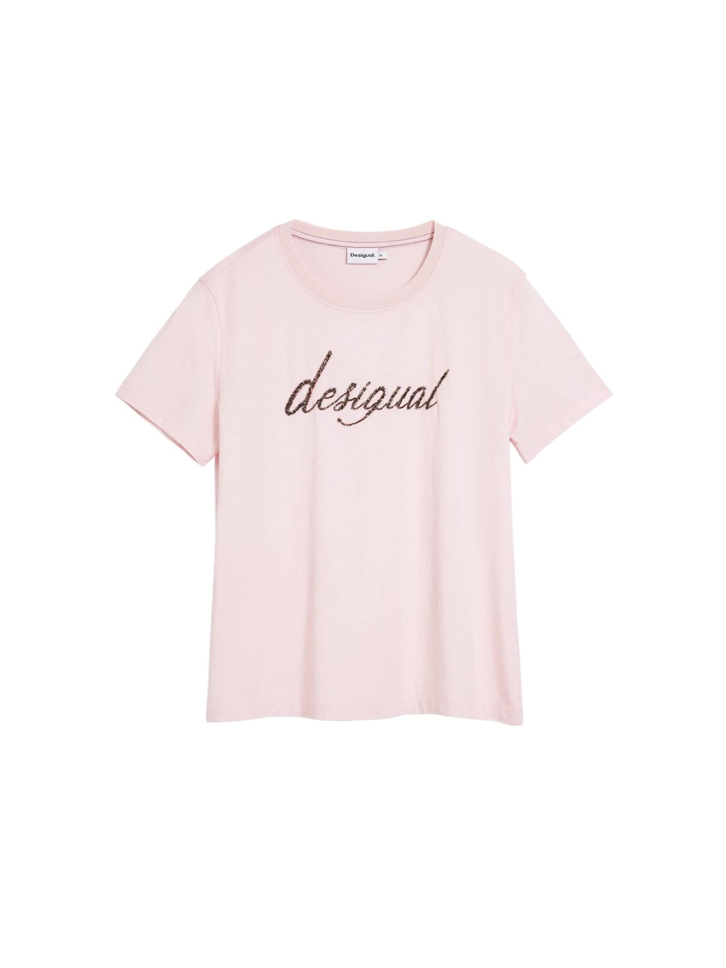 Desigual Футболка в Ярко-розовый: спереди