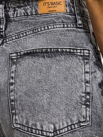 IT'S BASIC Barrel Jeans 'BARREL LOOSE MID RISE JEANS' in Grey