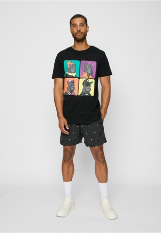 MT Men T-Shirt  'Bored Gorilla' in Schwarz