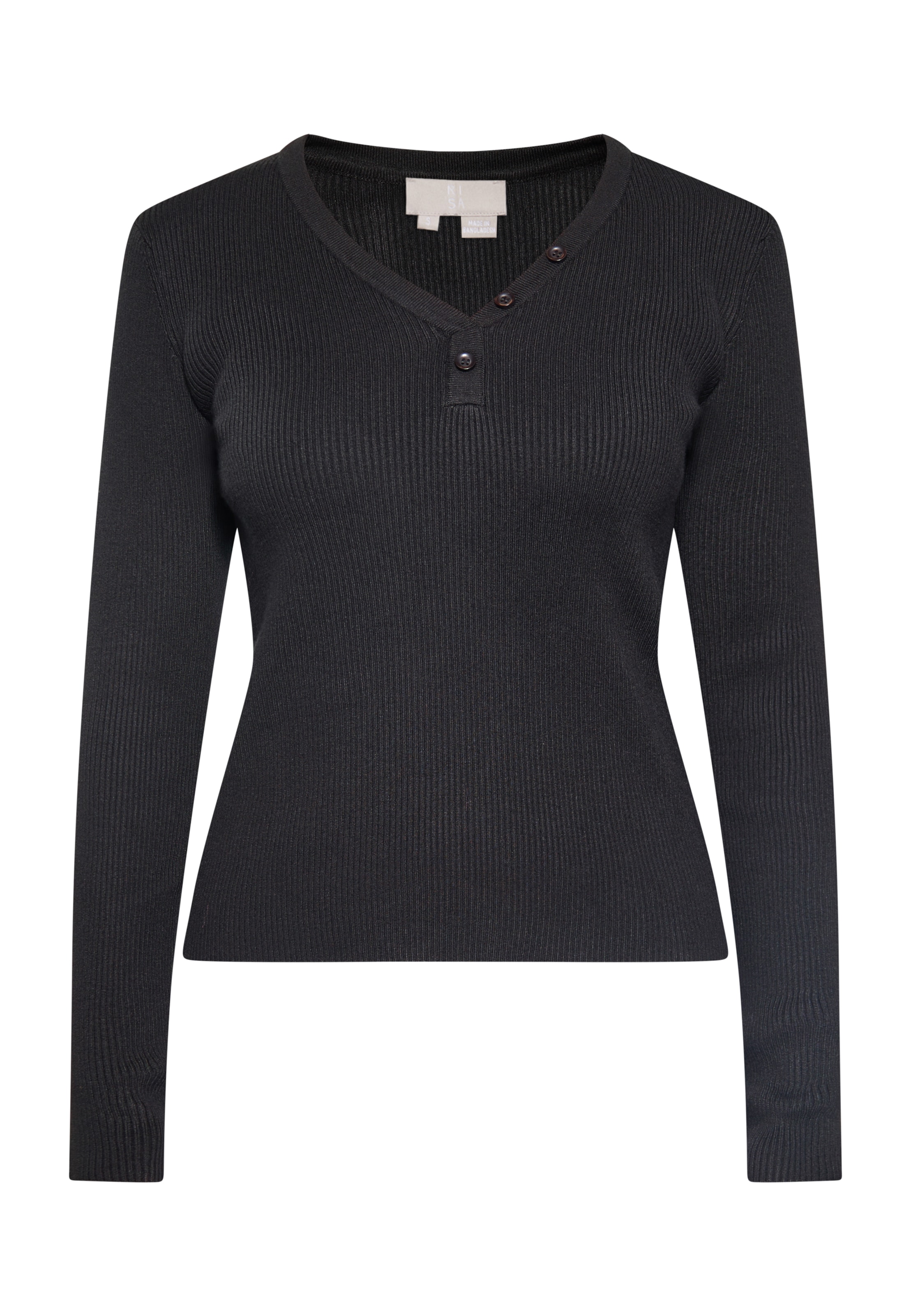 RISA Pullover in Schwarz: Vorderseite