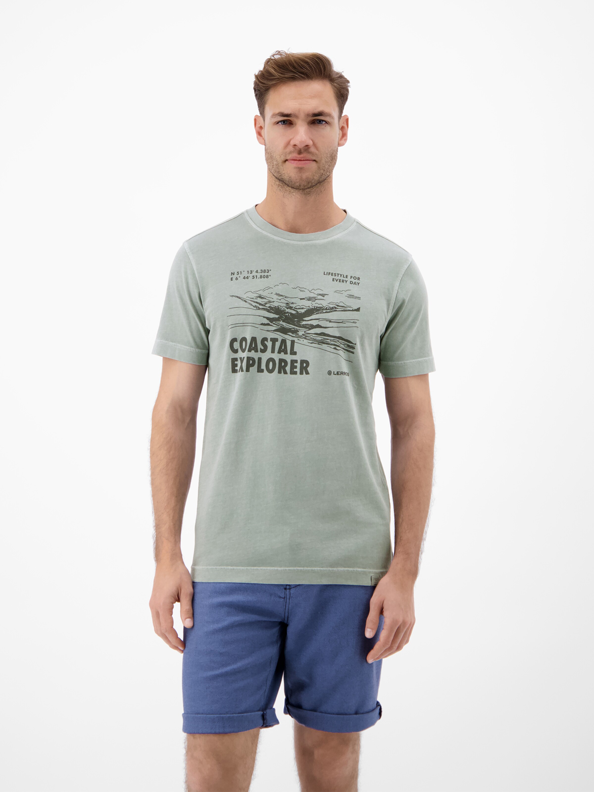 LERROS Shirt in Grey: front