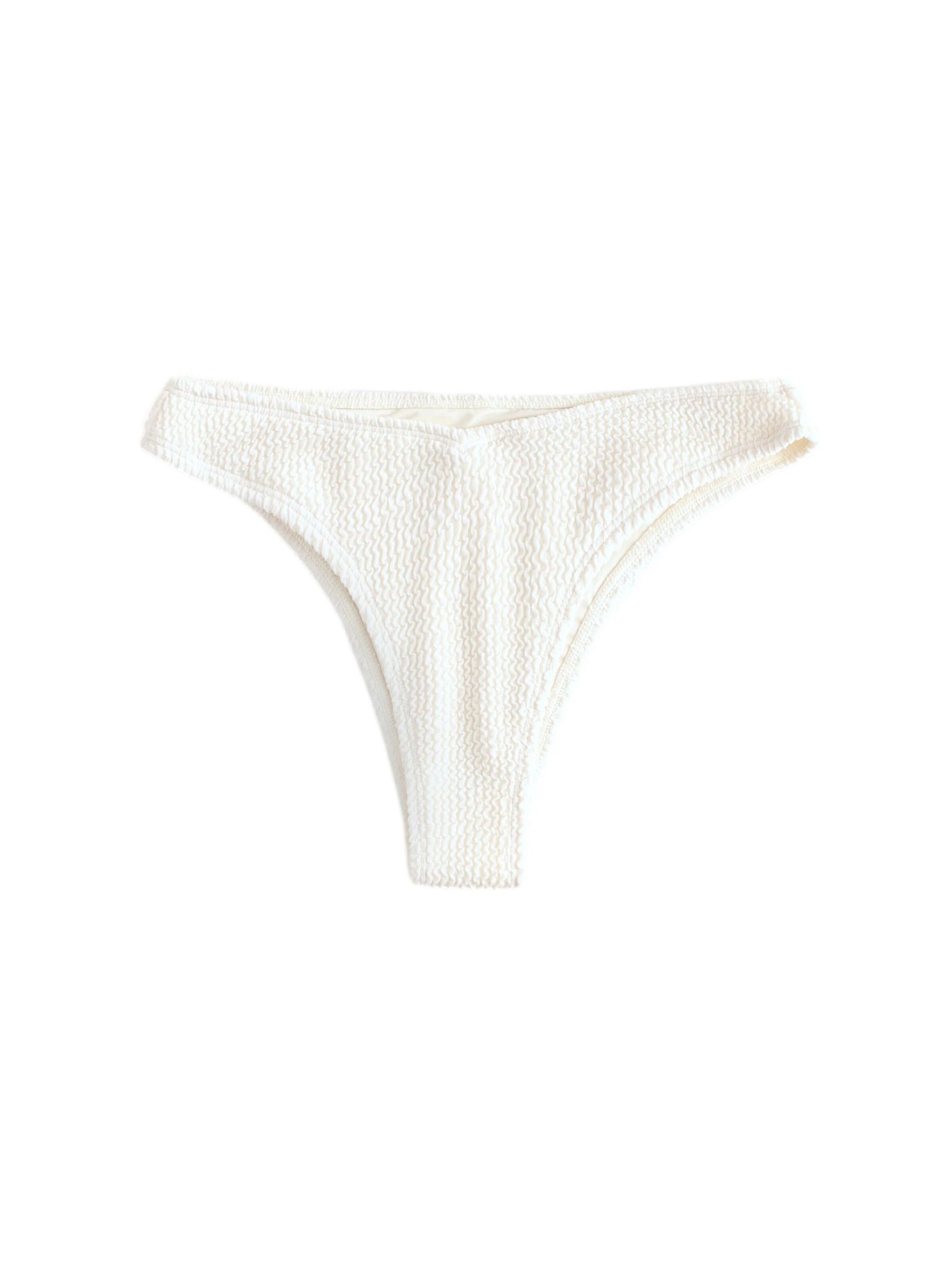 self. Bikinihose in Beige: Vorderseite