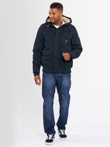 Alessandro Salvarini Winter Jacket 'Rigio' in Blue