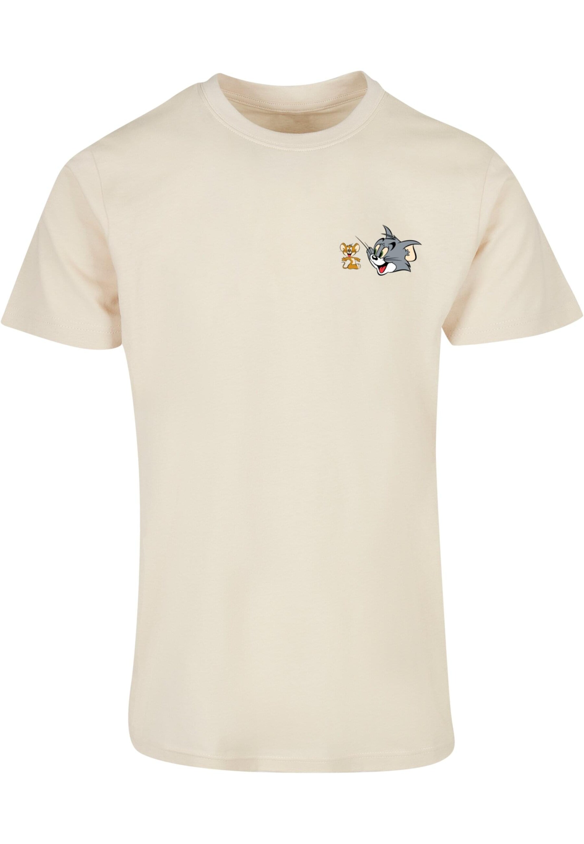 T-Shirt 'Tom And Jerry - Classic Heads' ABSOLUTE CULT en beige : devant