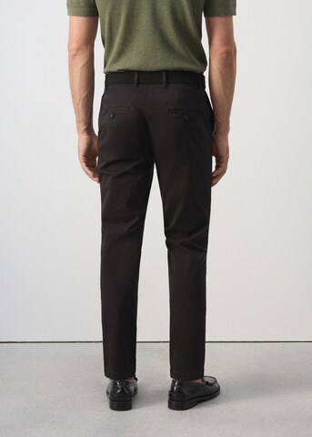 MANGO MAN Slim fit Chino Pants 'Prato' in Black