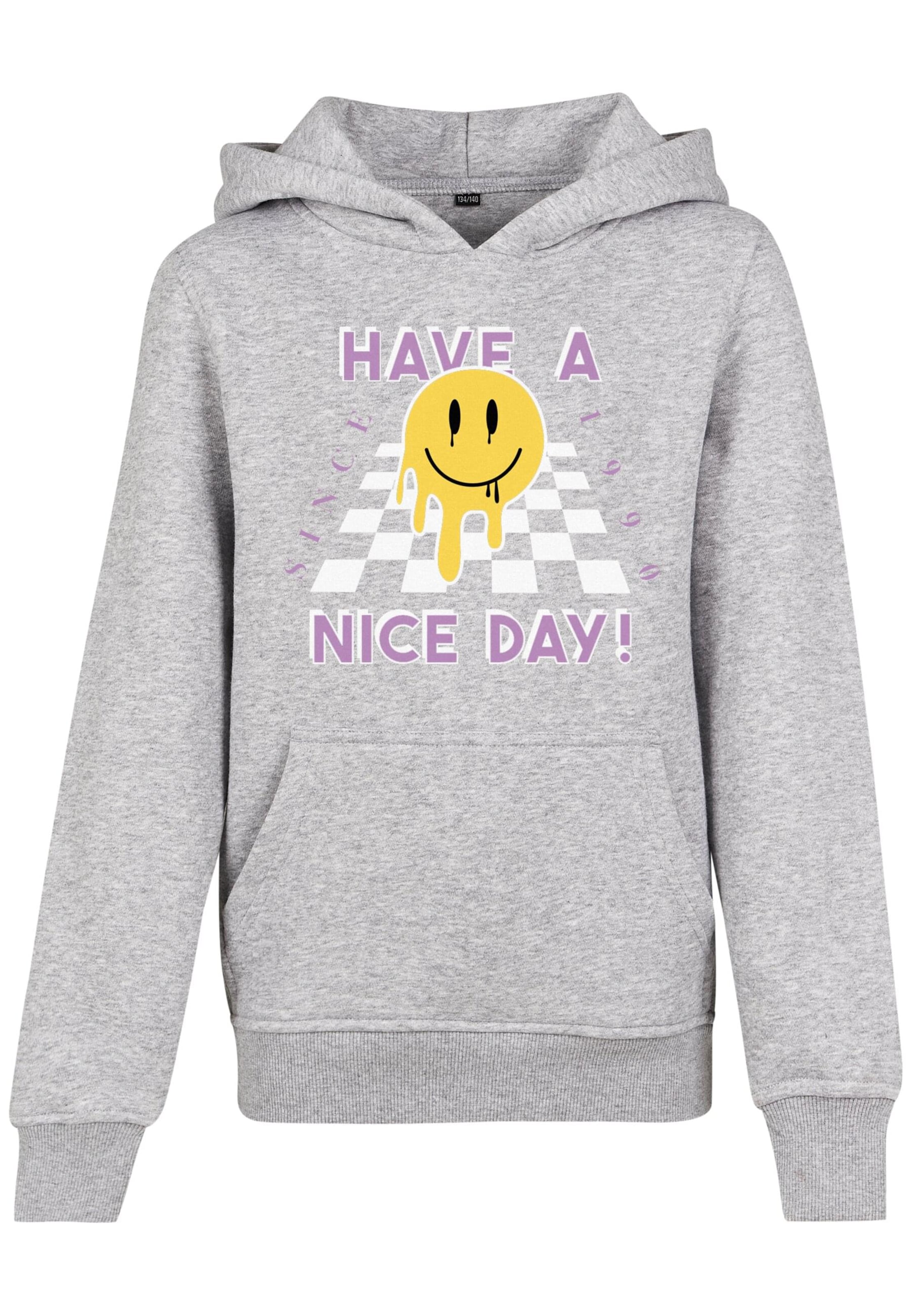 Felpa 'Nice Day' di Mister Tee in grigio: frontale