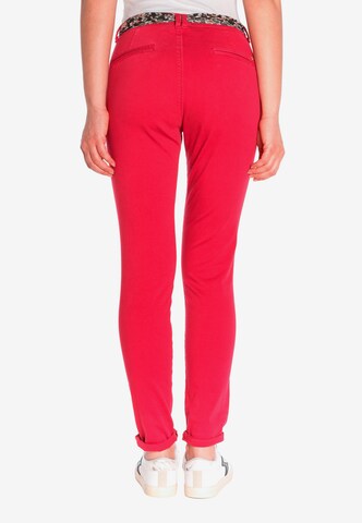 Le Temps Des Cerises Regular Chino 'DYLI 2' in Rood