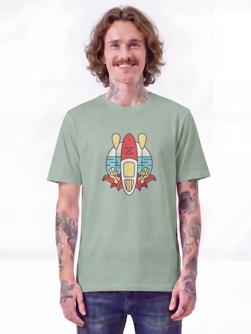 T-Shirt 'Stand Up Paddleboard Sup' Watapparel en vert : devant