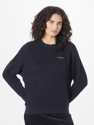 Sweat-shirt TOMMY HILFIGER en bleu : devant