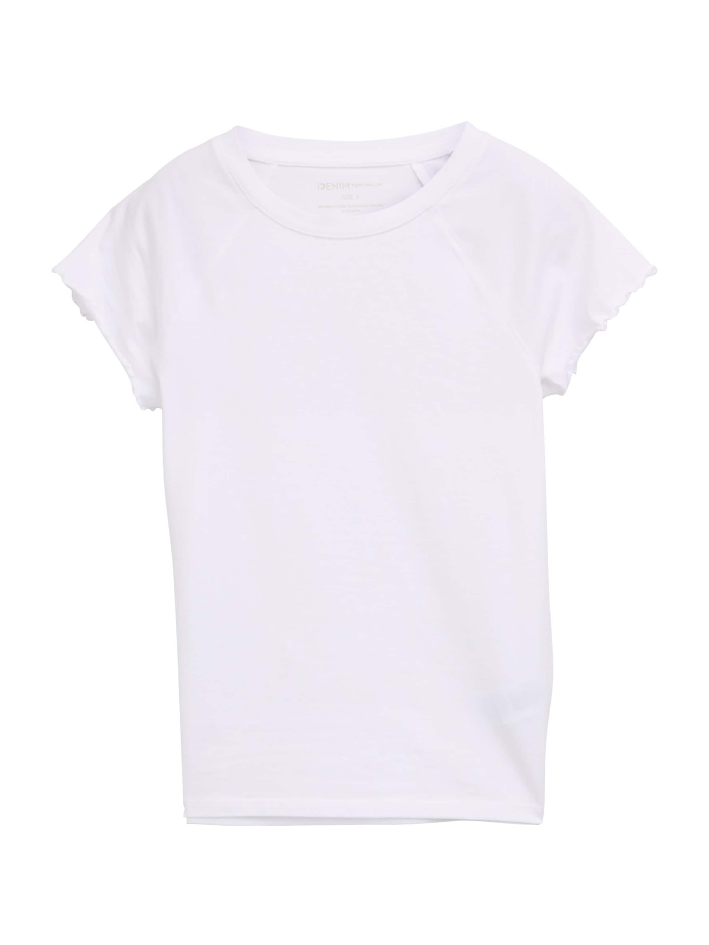 TOM TAILOR DENIM - Camiseta en blanco: frente