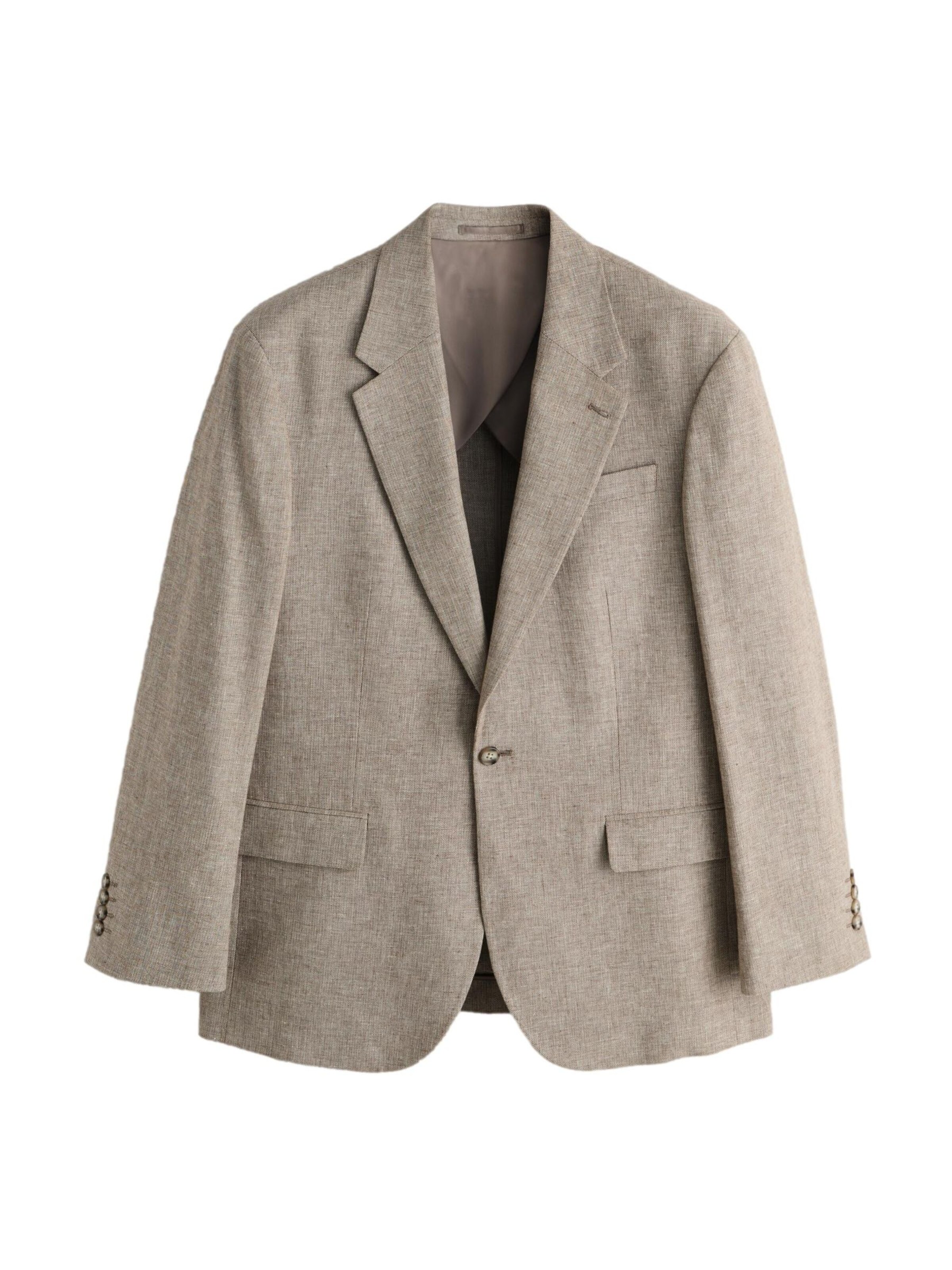 Next Regular Fit Sakko in Beige: Vorderseite