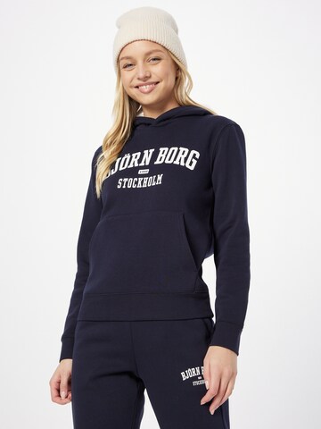 BJÖRN BORG Sportief sweatshirt in Blauw: voorkant