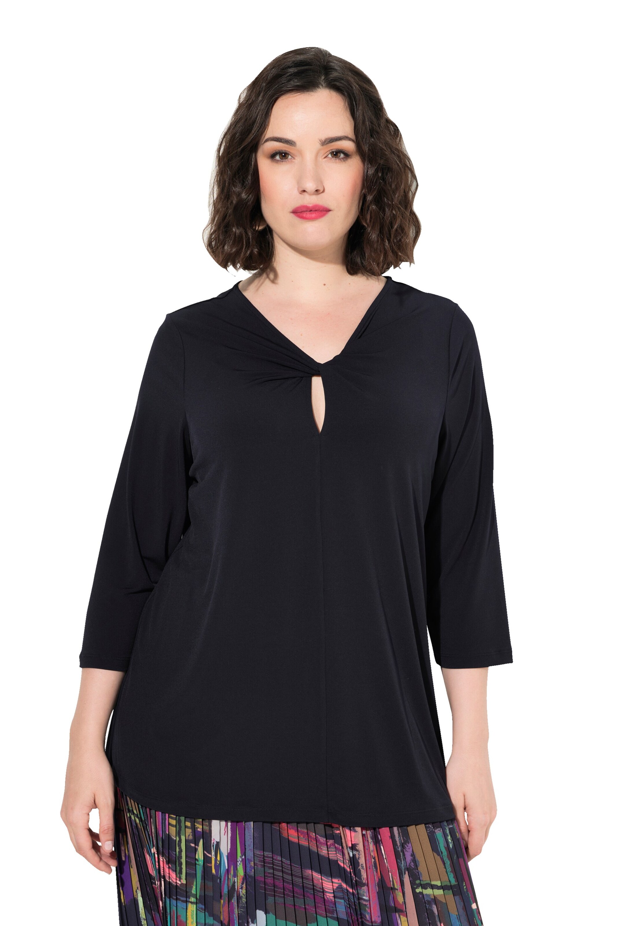 Ulla Popken Shirt in Blauw: voorkant