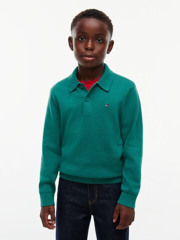 Pull-over 'Essential' TOMMY HILFIGER en vert : devant