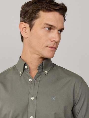 Hackett London Regular fit Overhemd in Groen