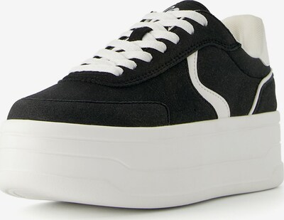Sneaker low Bershka pe negru / alb natural, Vizualizare produs