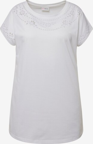 T-shirt MIAMODA en blanc : devant