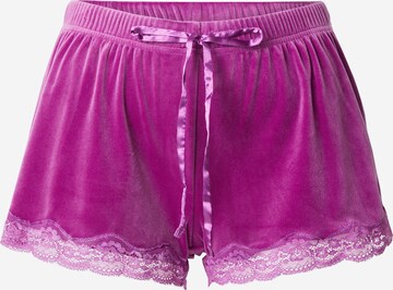 Hunkemöller - Calças de pijama em roxo: frente