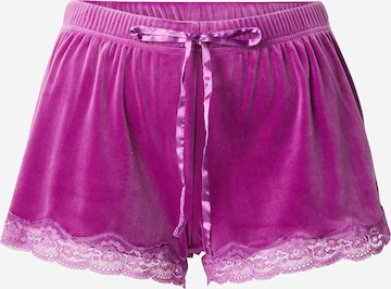 Hunkemöller - Calças de pijama em roxo: frente