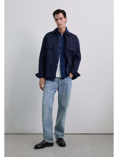 Scalpers Button Up Shirt 'Foster' in Blue denim, Item view