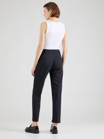 HUGO Regular Trousers with creases 'Hetana' in Blue