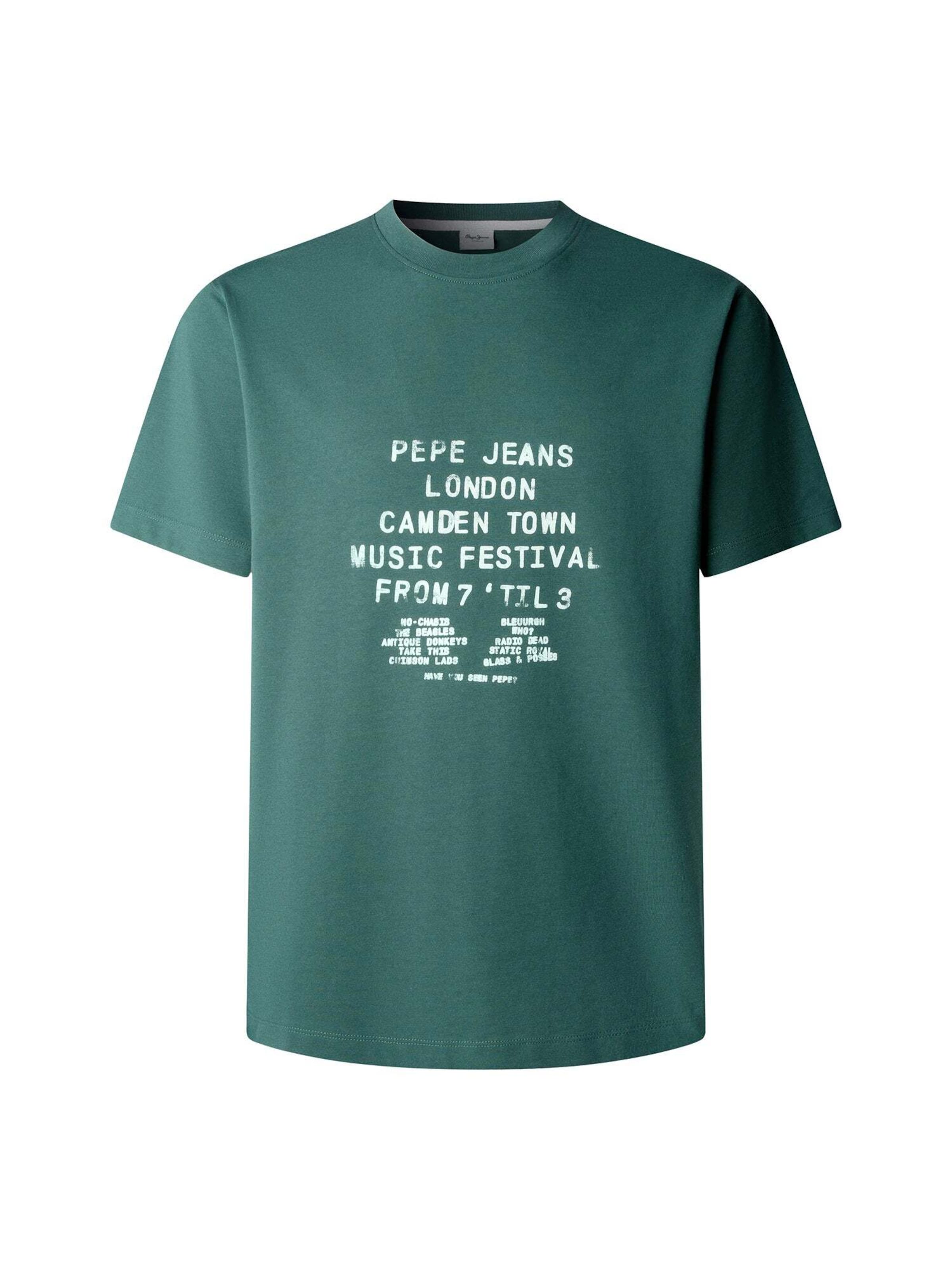 Pepe Jeans Shirt 'Jean' in Groen: voorkant