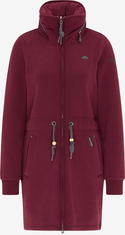 Schmuddelwedda Zip-Up Hoodie in Red
