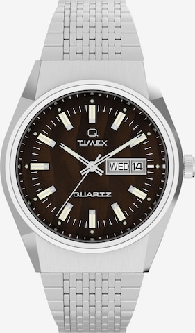 Montre à affichage analogique TIMEX en argent : devant