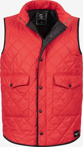 Rock Creek Vest in Red: front