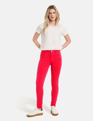 TAIFUN Skinny Jeans in Rot