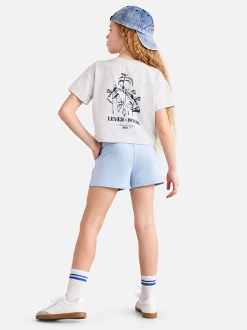 Grimelange Spodnie 'GRIMELANGE Jersey-Shorts mit Bindebund' w kolorze niebieski