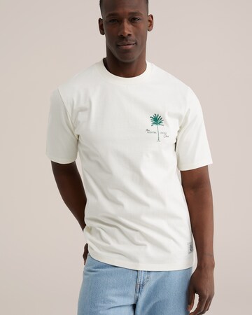 WE Fashion T-shirt i beige: framsida