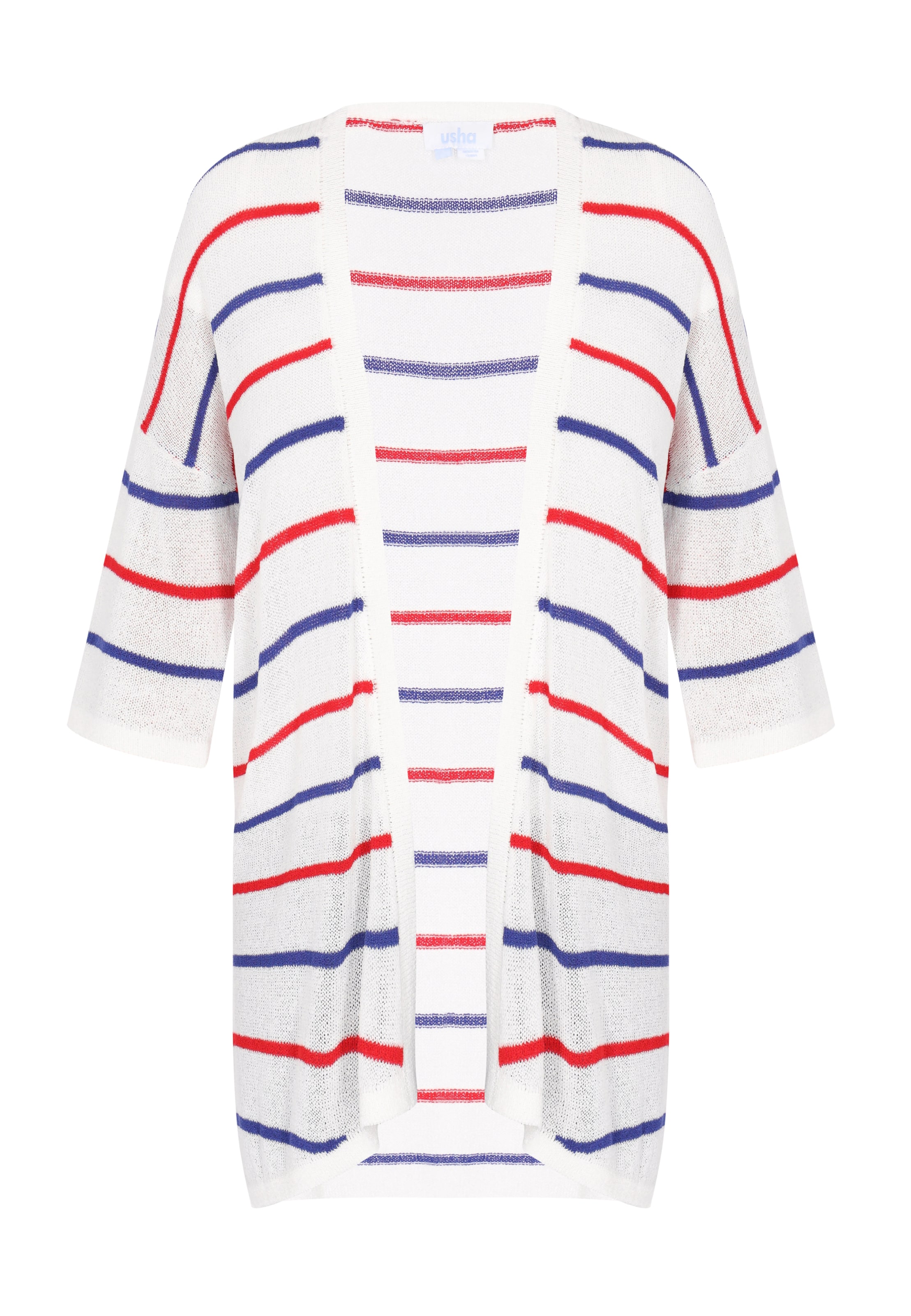 usha BLUE LABEL Strickjacke in Weiß: Vorderseite