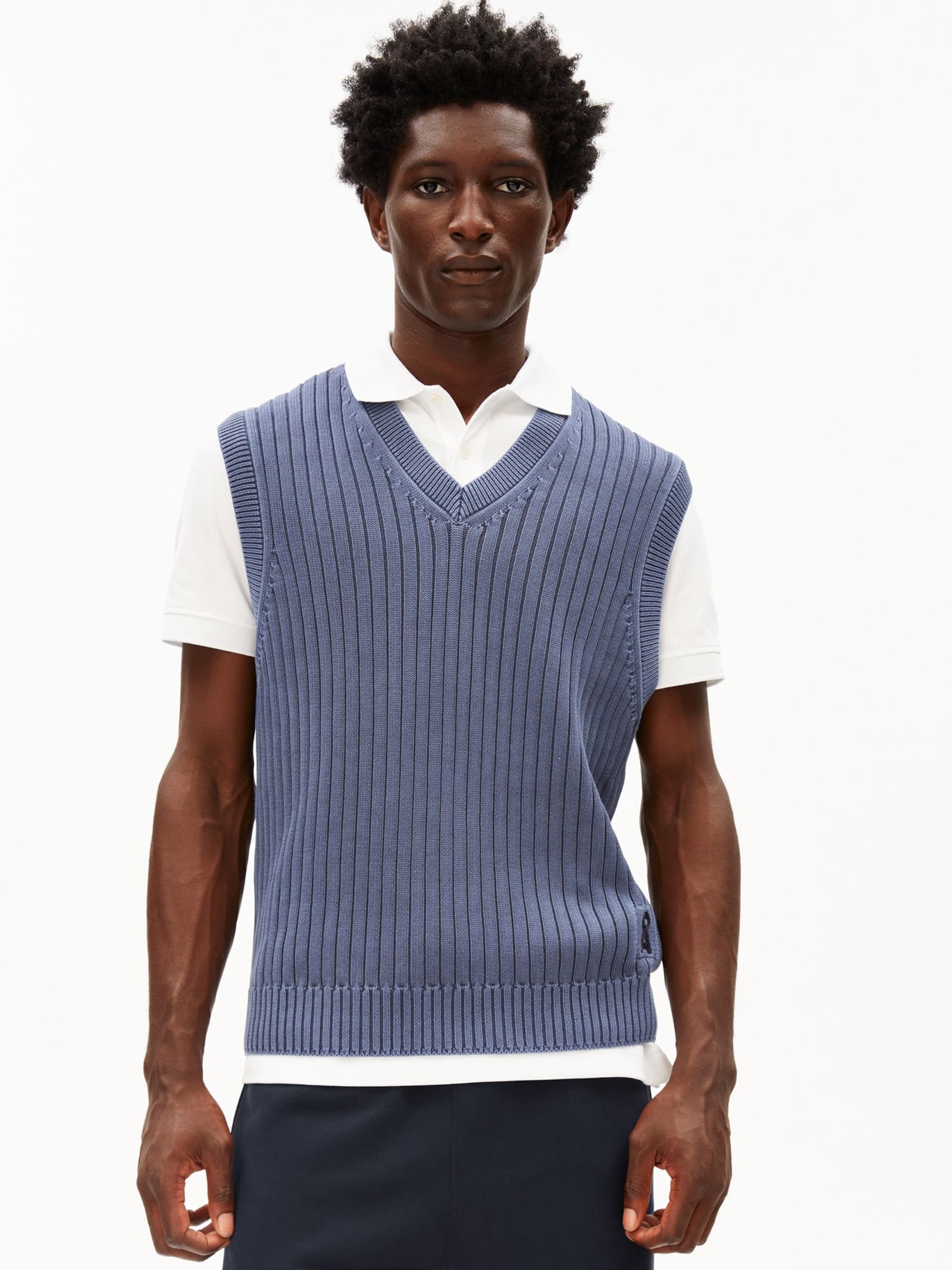 ARMEDANGELS Shirt in Blauw: voorkant