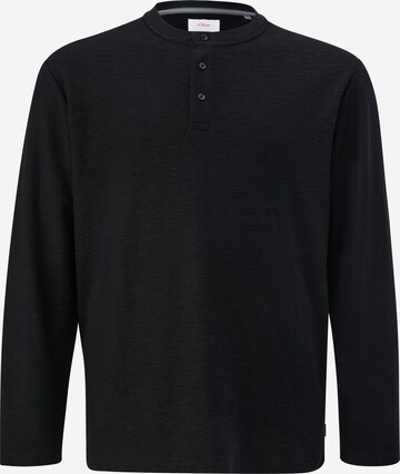 s.Oliver Men Big Sizes Shirt in Schwarz: predná strana